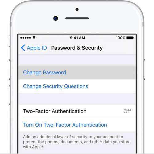 Change Password iCloud