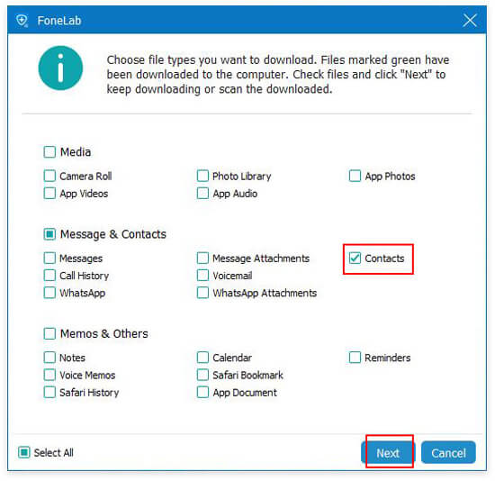 Choose Data Types