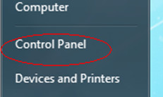 control panel