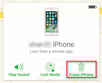 Nulstil låst iPhone med iCloud
