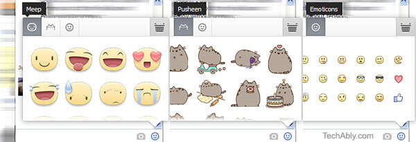 Facebook Stickers on Web