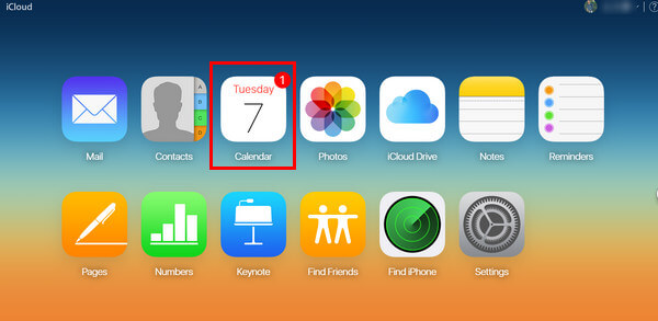 Calendario iCloud dal browser online