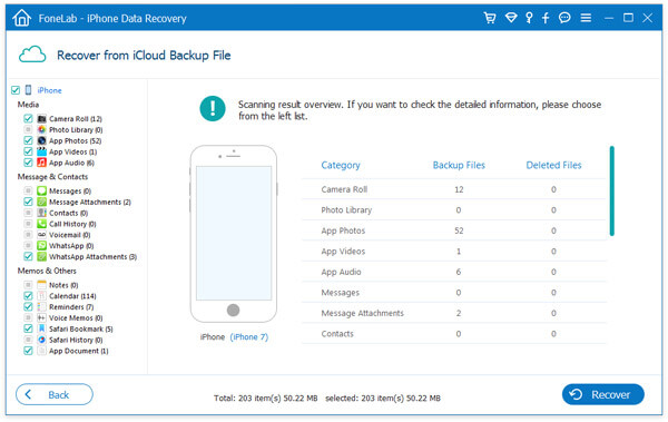 Az iPhone Fotók elérése az iCloud biztonsági másolatból