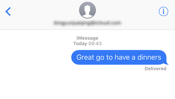 iMessage Doručeno