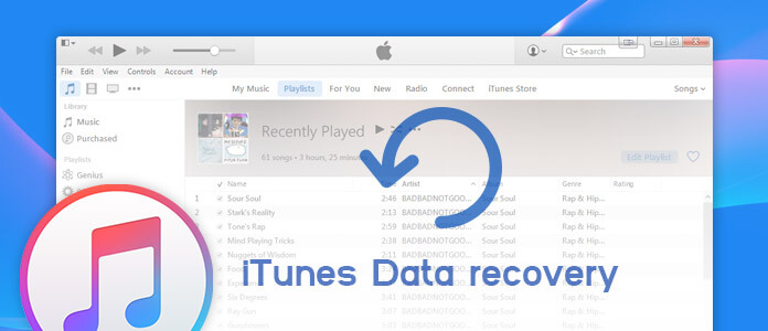 iTunes Obnova dat