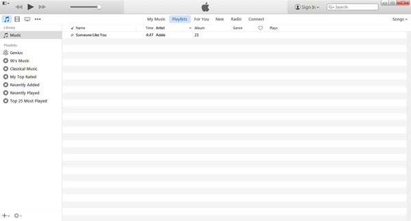 Obnovte hudbu z iTunes