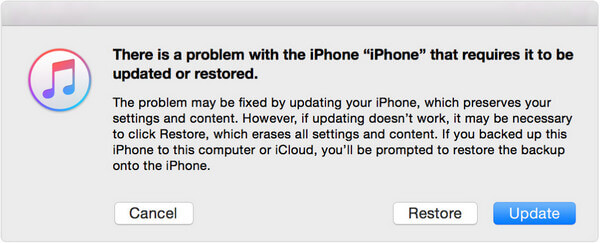 Restore iPhone without password with iTunes