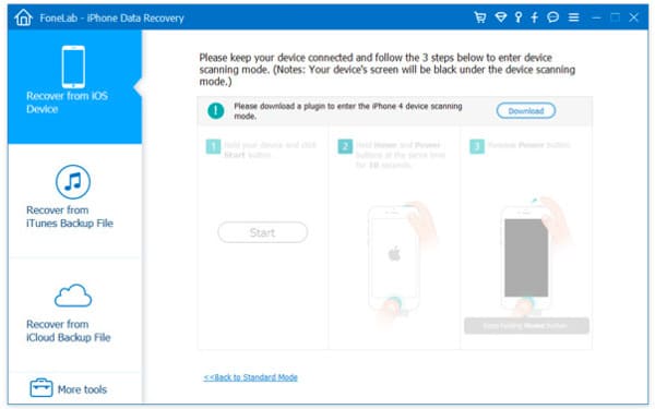 Indítsa el az iPhone Data Recovery programot