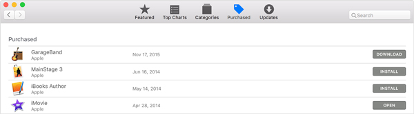 App acquistata su Mac Store