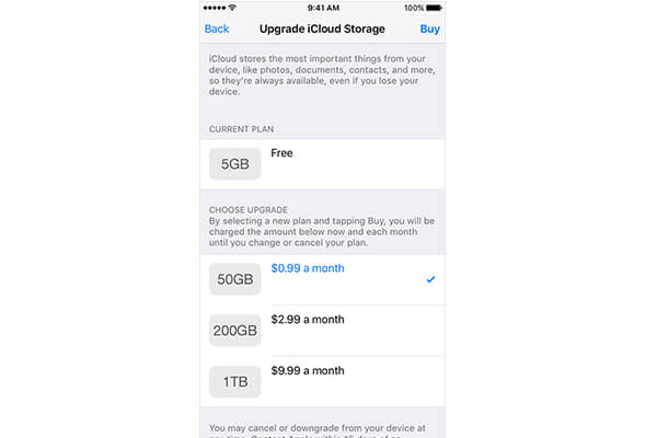 Koop meer iCloud-opslag