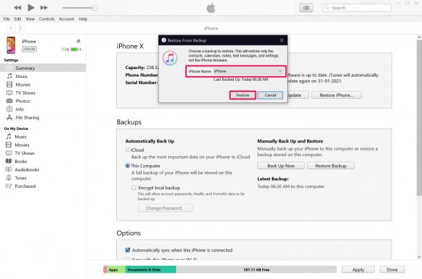 Recover Deleted Voice Memos Ios Restore Confirm