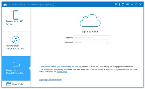 Sign into Your iCloud Account