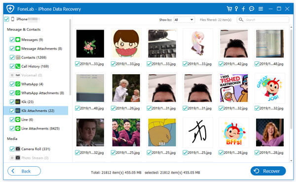 Recover Kik Attachments on iPhone