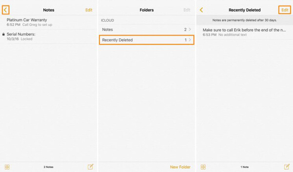 How to Restore iPhone Notes