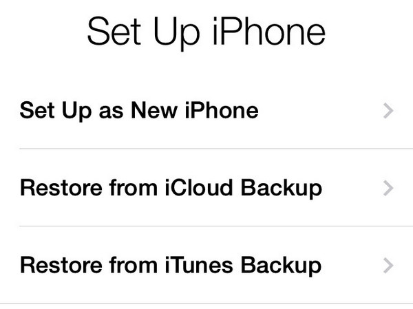 Restore data from iCloud after update