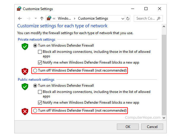 Sluk Defender Firewall