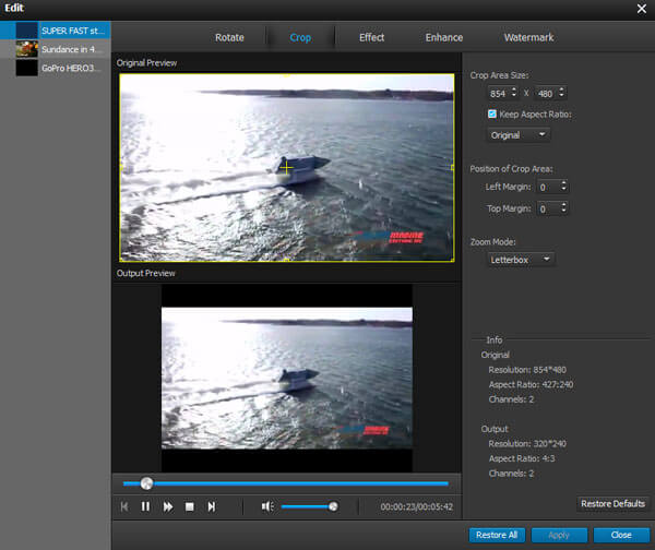 Customize the Video Effect
