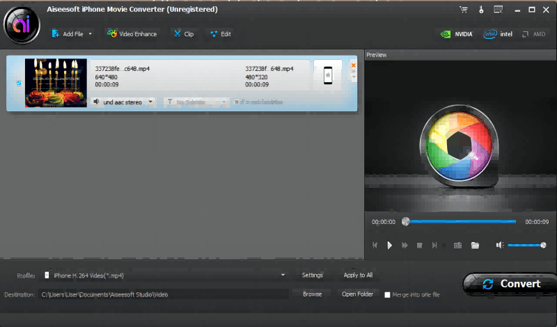 Aiseesoft iPhone Movie Converter screenshot Aiseesoft iPhone Movie Converter screenshot