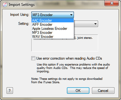 Set AAC file 