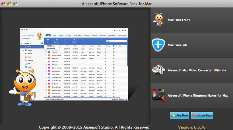 Aiseesoft iPhone Software Pack for Mac software
