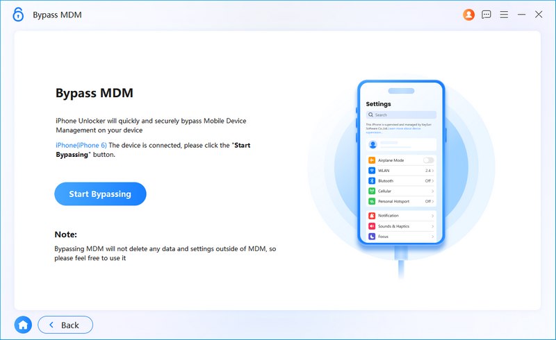 Bypass Unavailable Phone Start