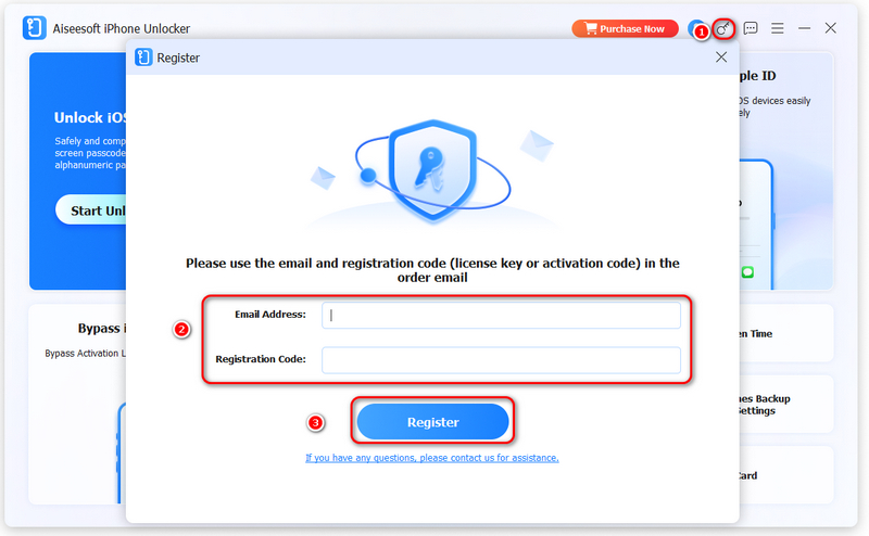 Registration Code Login
