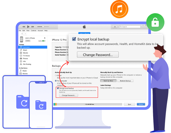 Remove iTunes Backup Password