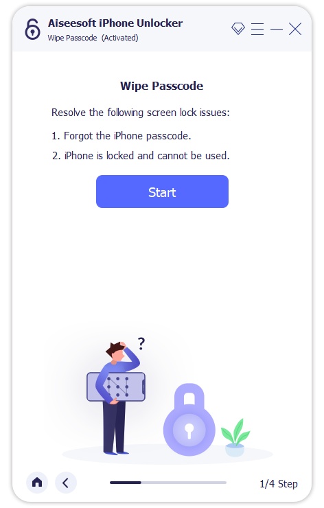 Start Aiseesoft iPhone Unlocker