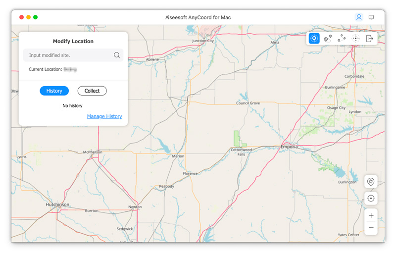 Interfaccia mappa