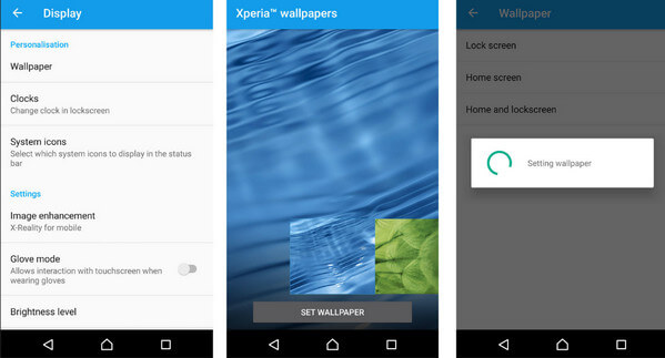 Android'de kilit ekranı duvar kağıdını değiştirme