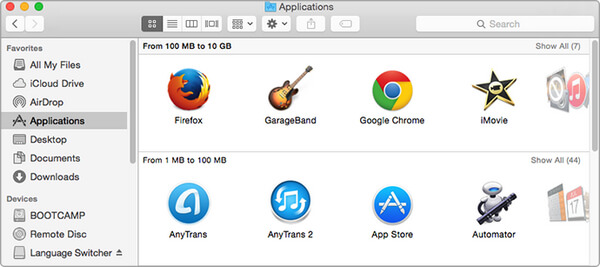Slik sletter du apper på Mac ved å bruke programmappe