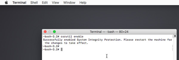 Enable System Integrity Protection
