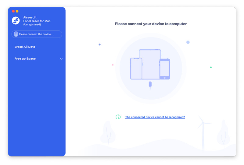 Screenshot of Aiseesoft FoneEraser for Mac