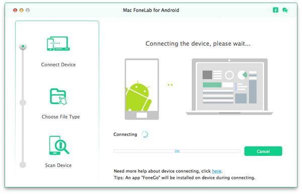 Verbind Android-apparaat en Mac