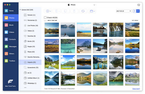 Импорт фотографий с iPhone на Mac