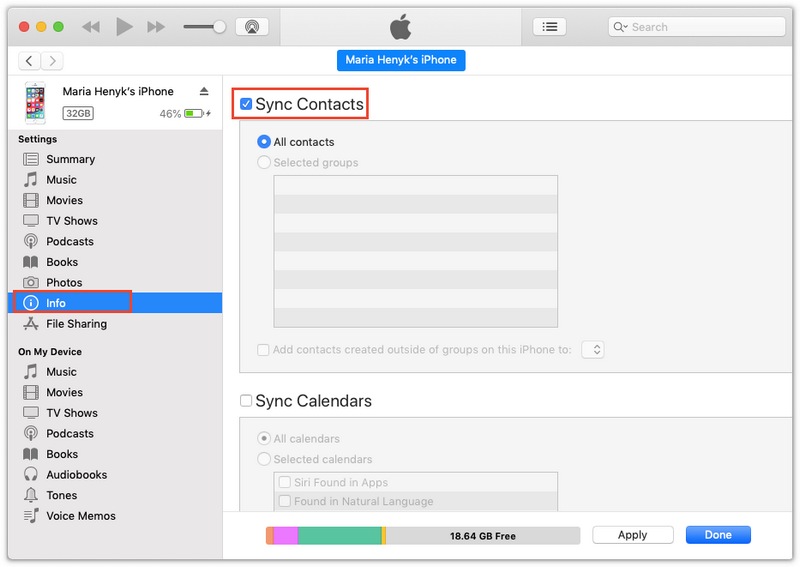 Sync Iphone Contacts To Mac Using Finder