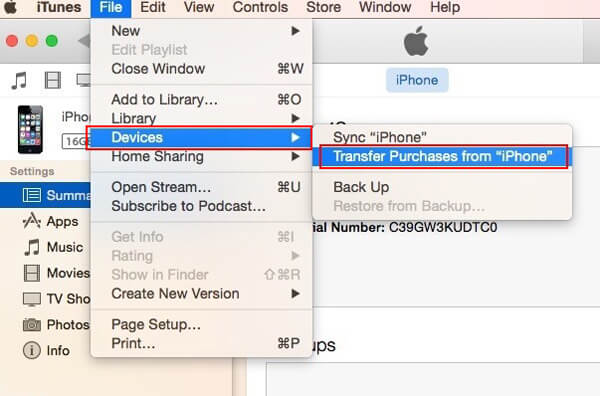 Transfer Music from iPhone to Mac