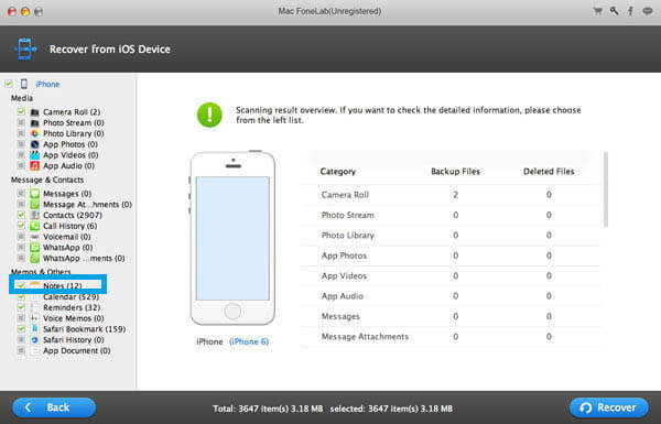 İPhone Dosyalarını Tarama