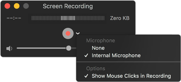 Ustaw ustawienia nagrywania ekranu na komputerze Mac