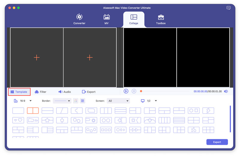 Scegli layout diviso