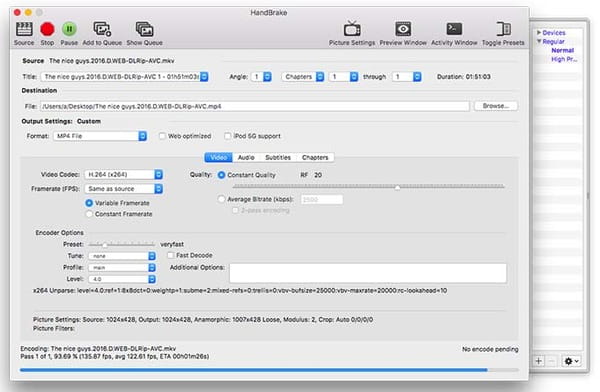 mac convert mkv to mp4