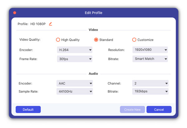 Profile Settings