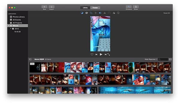 iMovie openen