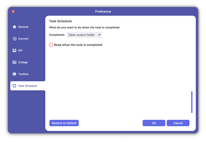 Preference Task Schema