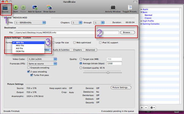 convert avi to mp4 mac free handbrake