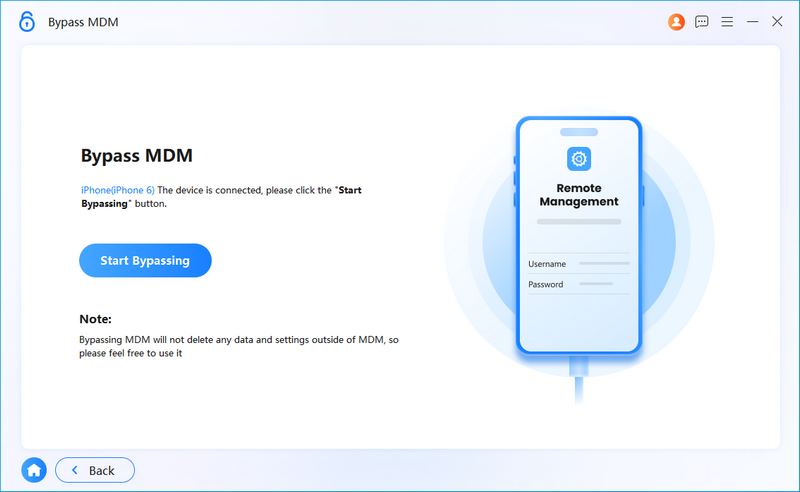 Connect the Device to Bypass