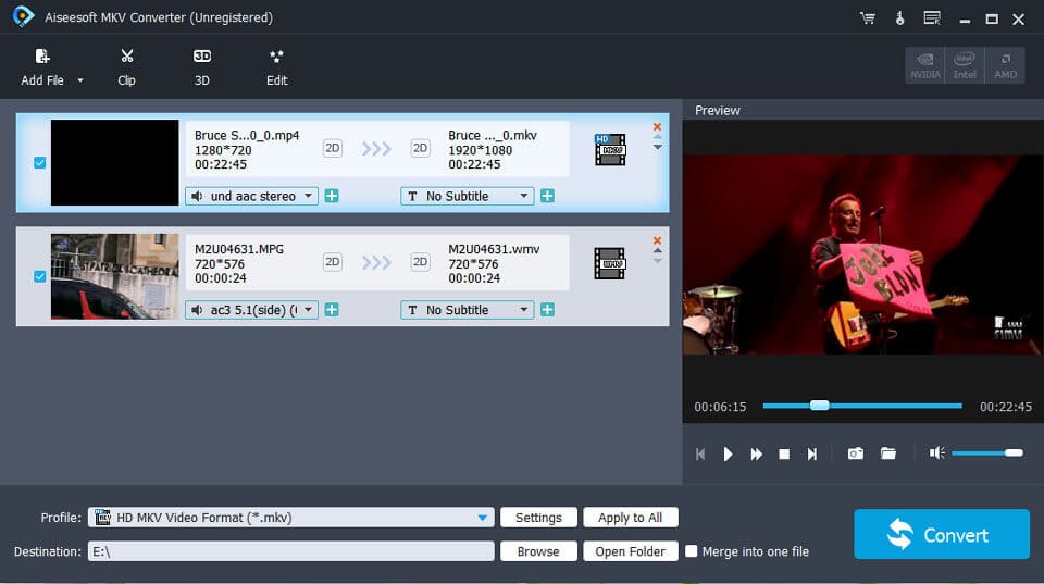 Aiseesoft MKV Converter screenshot