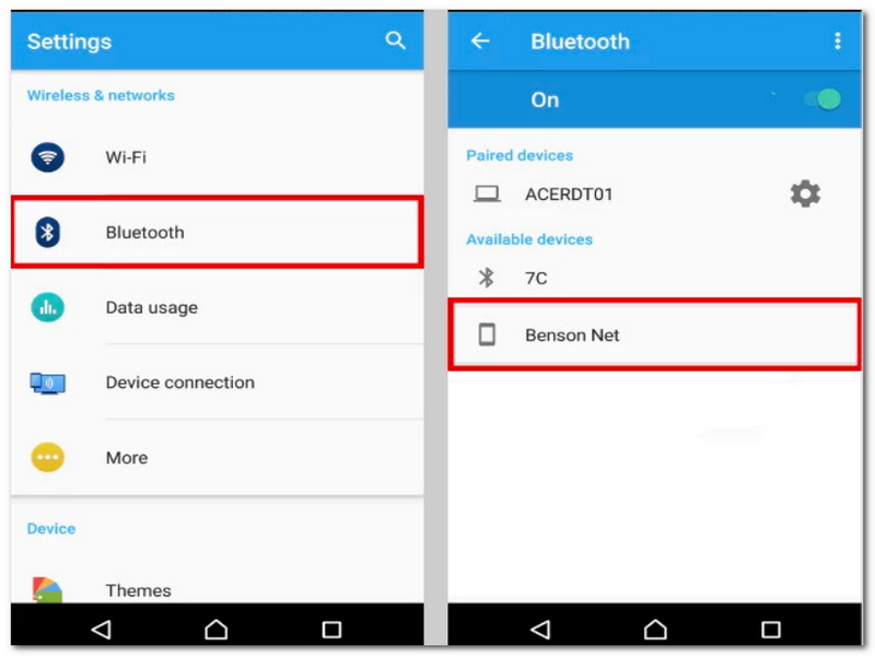 Enable The Bluetooth