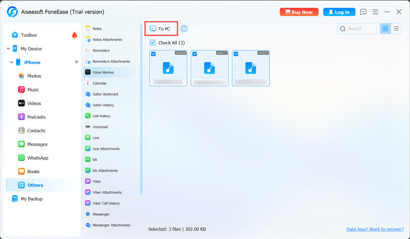 Transfer Voice Memos From Iphone With Foneease