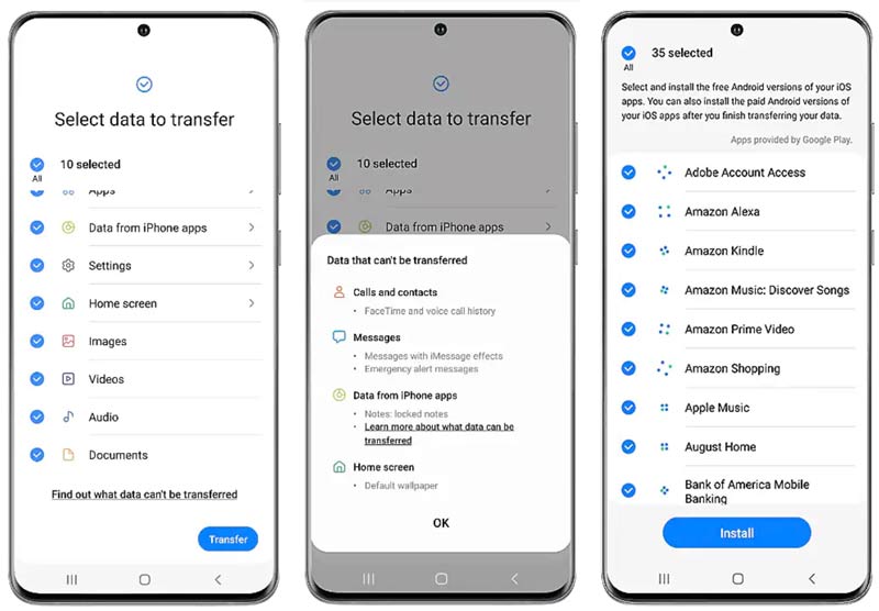 Transfer iPhone Data To Samsung Via Smart Switch